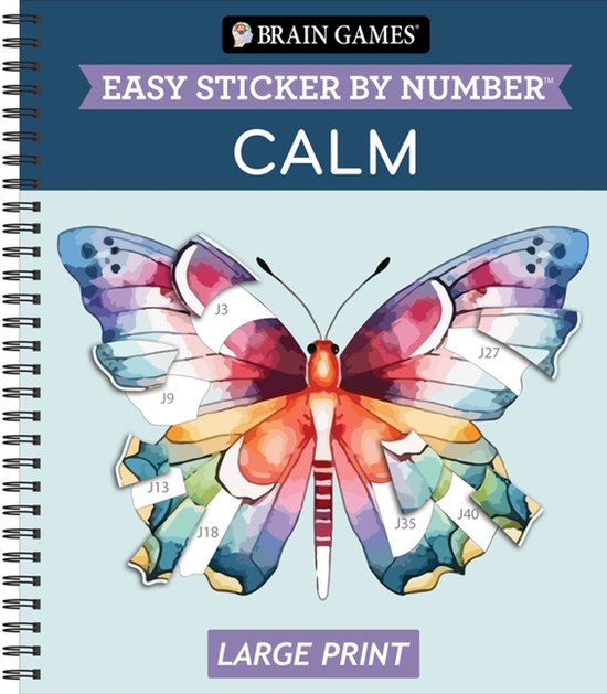 Brain Games - Sticker by Number- Brain Games - Easy Sticker  ... - cover