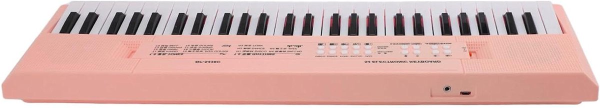 Elektronisch Keyboard - Muziekinstrument Speelgoed - Muziek Leren Spelen - 54 Toetsen Inclusief Microfoon - 54 Toetsen - Roze