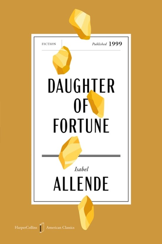 Boek 'Daughter of Fortune' van Isabel Allende, fictie, uitgegeven in 1999.