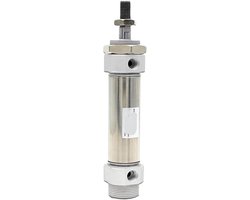 Dubbelwerkende Cilinder - Micro Cilinder - Industriële Automatisering - Roestvrij Staal - Slag 100mm - Metaal