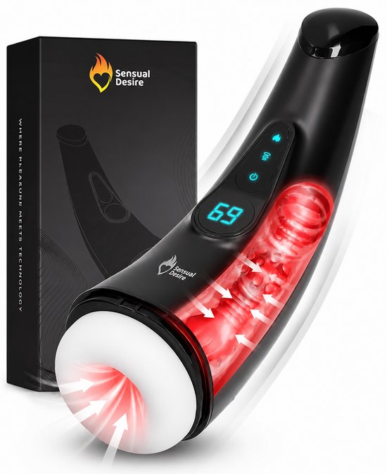 Sensual Desire Pro Intense Blowjob Simulator - 9 Zuig & Vibratiestanden - Warmtefunctie | bol Sensual Desire Pro Intense Blowjob Simulator - 9 Zuig & Vibratiestanden - Warmtefunctie | bol