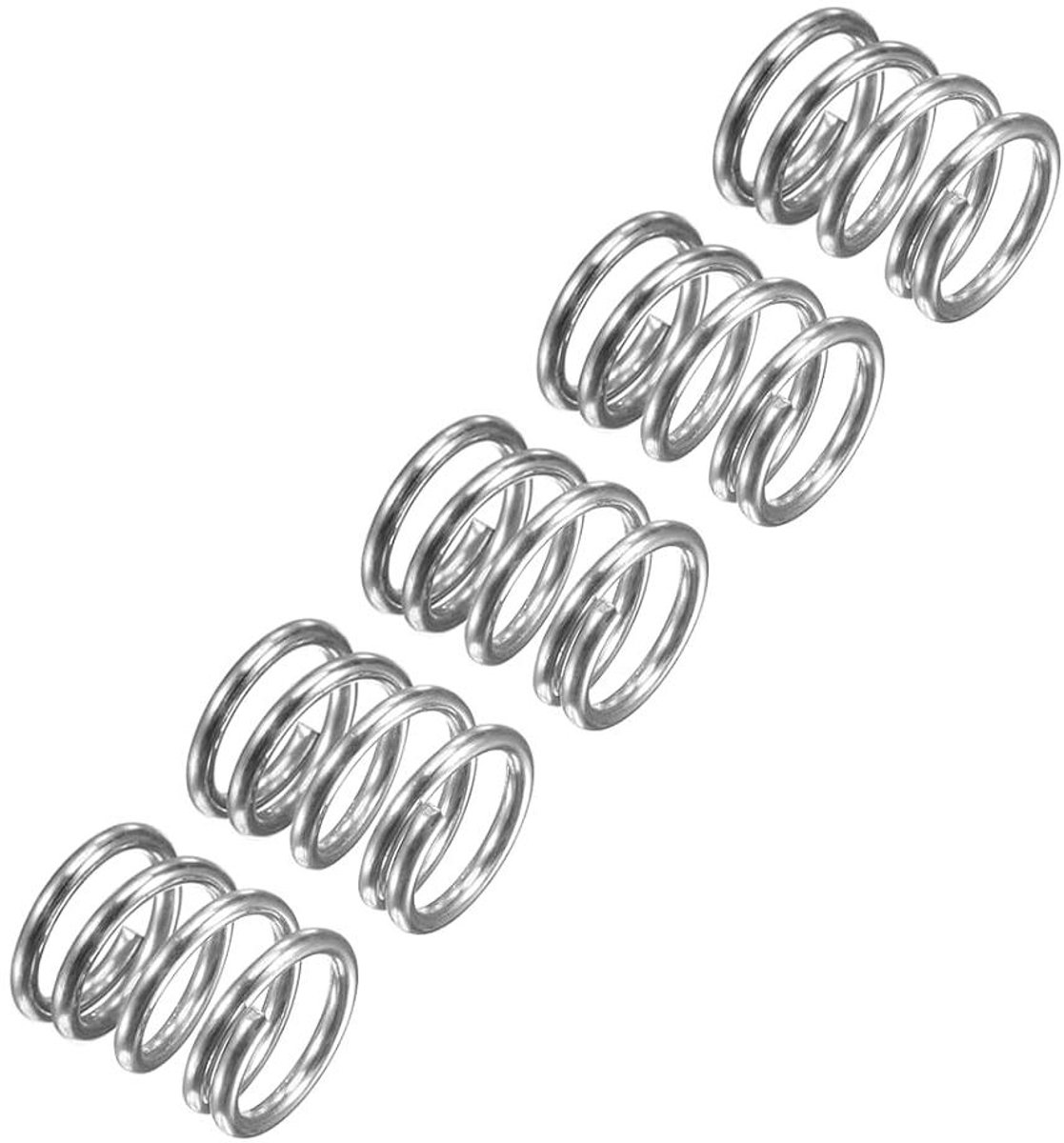Compressieveren RVS - Drukveren Set - Apparaten Reparatie - 304 Roestvrij Staal - 8 mm OD 1 mm Draad - Zilverkleurig