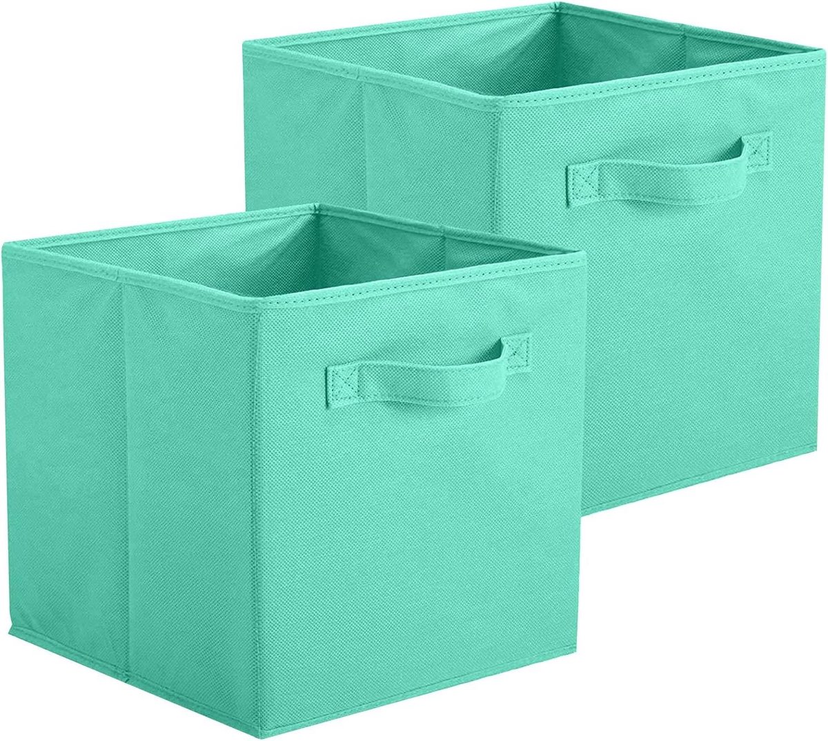 Opbergdozen - Opbergkubussen - Kast Ordenen - Opvouwbaar Ontwerp - 2 stuks - Mintgroen