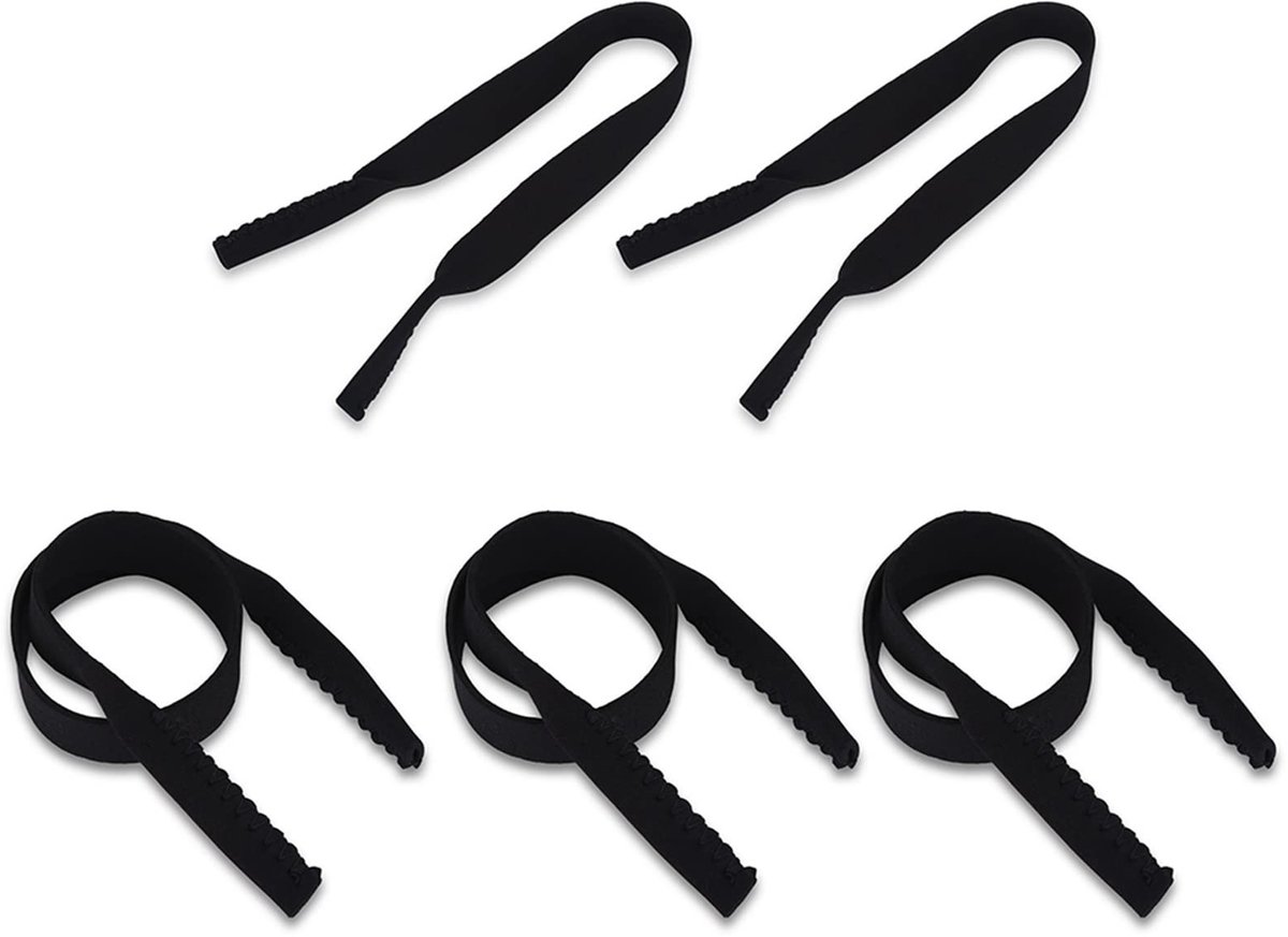 Allecto - Siliconen brillenbanden - Antislip - Sportbrilband voor mannen - Verstelbaar - Drijvende eyeglass strap - Geschikt voor sportactiviteiten...