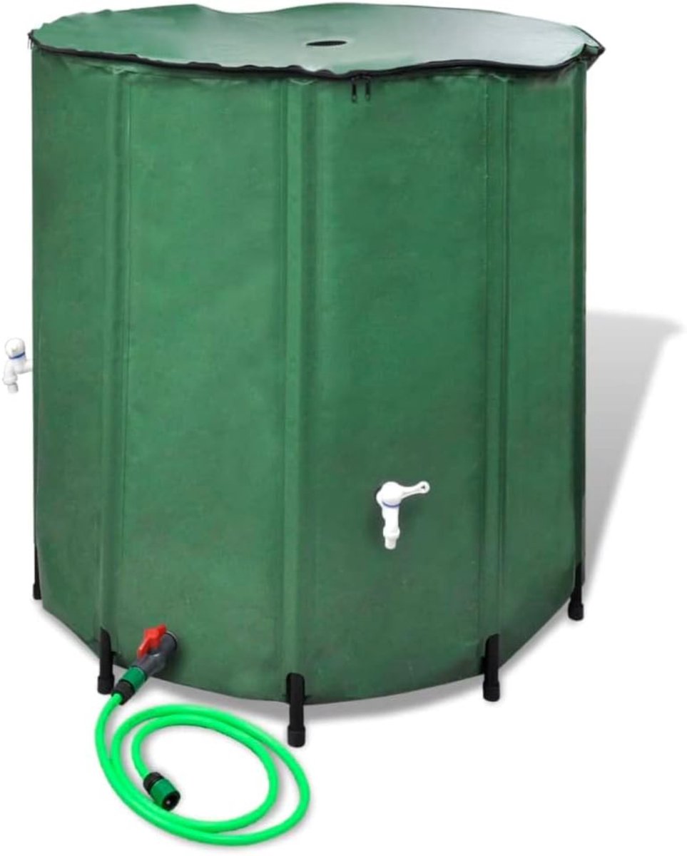 YOR® Waterton - Regenton - Watertank - Opvouwbare Regentank - 750 L - Groen - 100cm x 100cm x 100cm; 6.1 kg