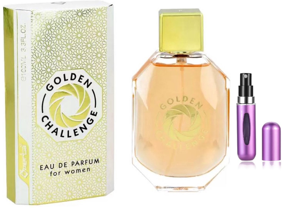 Omerta - Golden Challenge Woman - Eau de Parfum - 100 ml inclusief hervulbare tasverstuiver (willekeurige kleur)