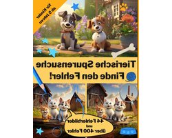 Zoek de Fout Boek - Puzzelboek Kinderen - Visuele Scherpheid Trainen - 44 Zoekplaten - A4 Formaat - Gekleurd