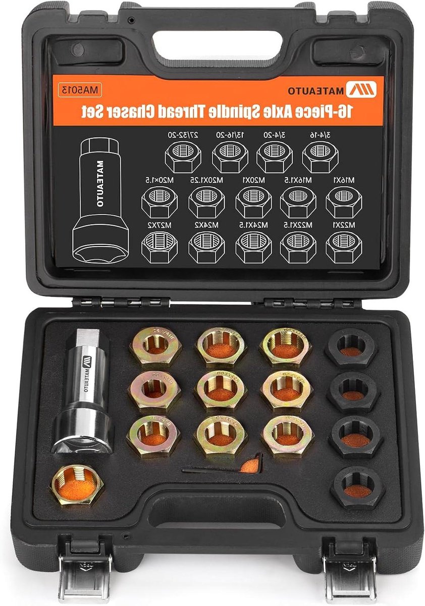 Schroefdraad Reparatie Set - Draad Herstel Kit - Mechanisch Werk - Precisie Restauratie - 16 Stuks - Metaal