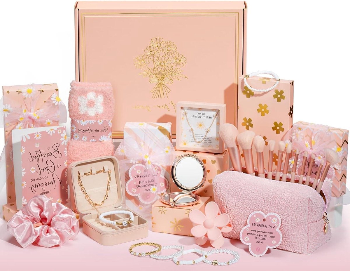 Cadeauset Meisjes - Verjaardagscadeau Verrassingsbox - Vreugde Brengen - 8 Individuele Dozen - 8 Stuks - Multicolor