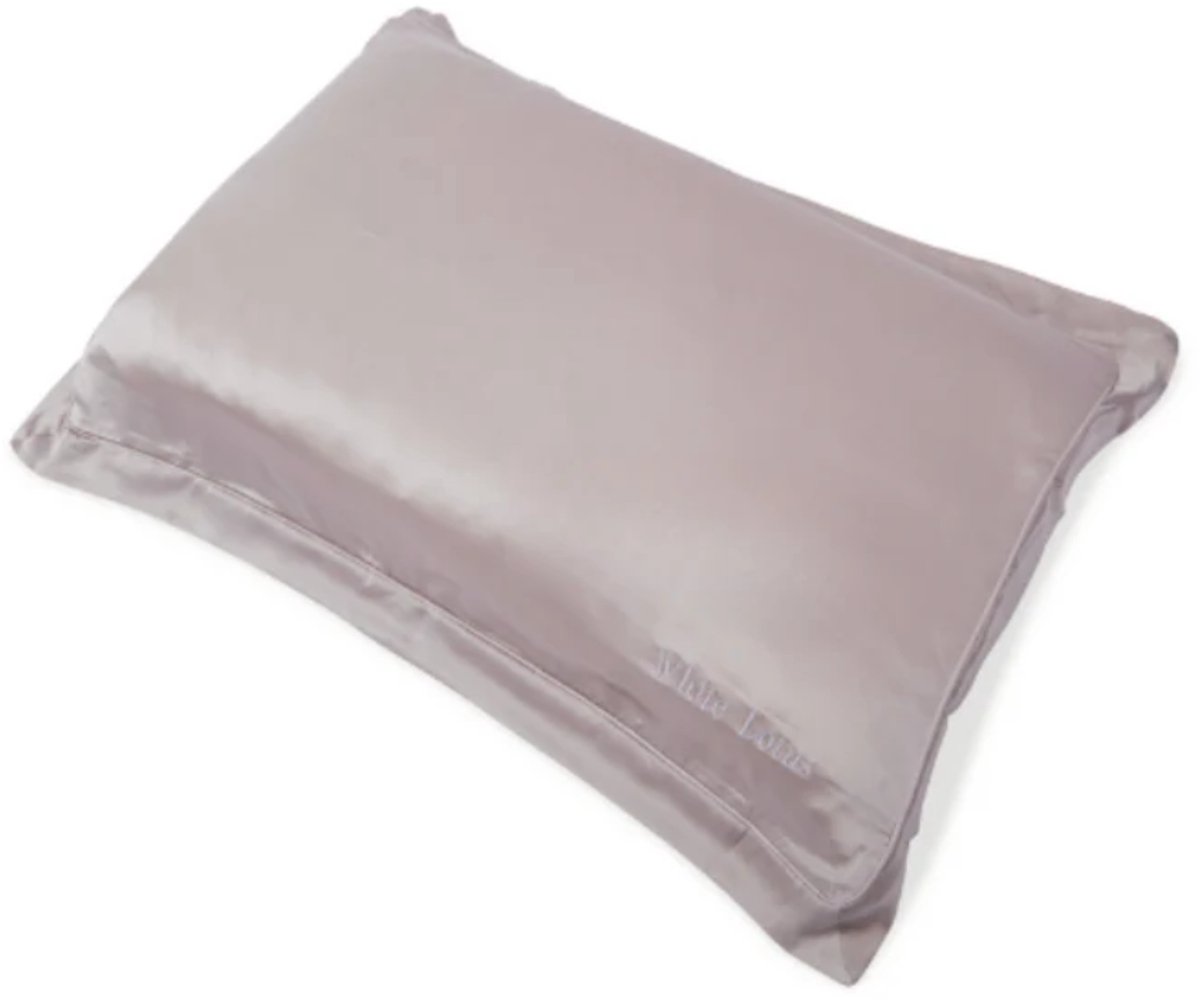 White Lotus 100% Silk Kussensloop Pearl Grey