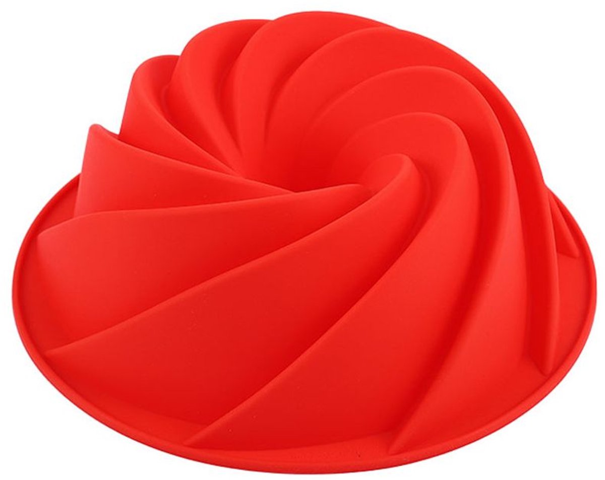 Siliconen bakvorm, taartvorm, 23 cm (spiraalvormige taartvorm)
