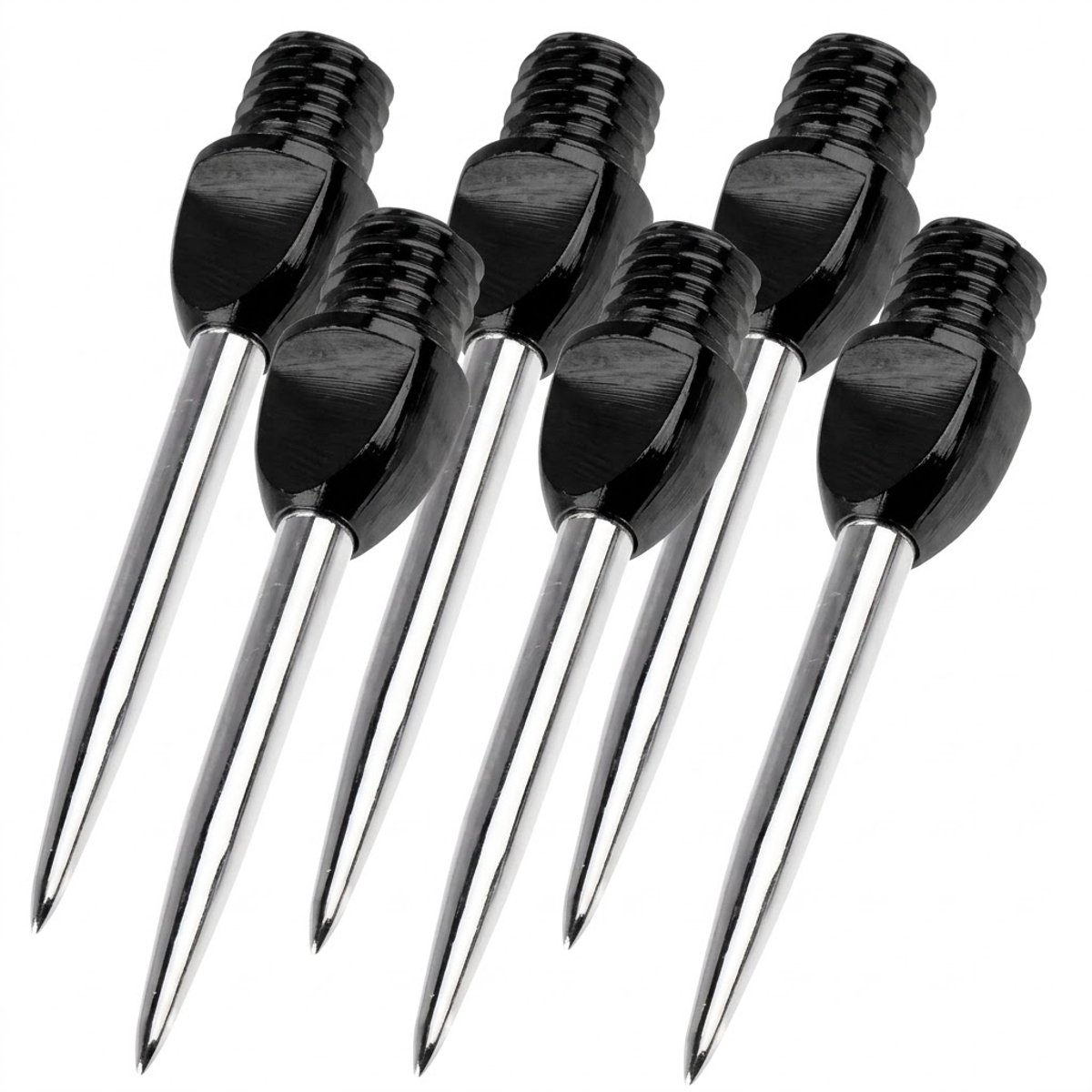 Stalen dartpunten 2BA set - premium ijzeren dart tips vervangingspunten voor steel tip darts - duurzame en lichtgewicht dartpunten voor sisal dartborden - dart accessoires voor heren en dames - 6 stuks