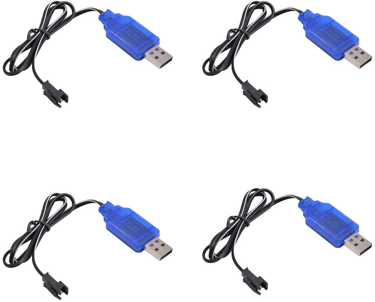 Dailygoody - USB Batterij Oplader - 6 Volt Oplader - Geschikt voor RC Auto's - Compact Formaat - Universele Connector - Ideaal voor Hobbyisten - Snel