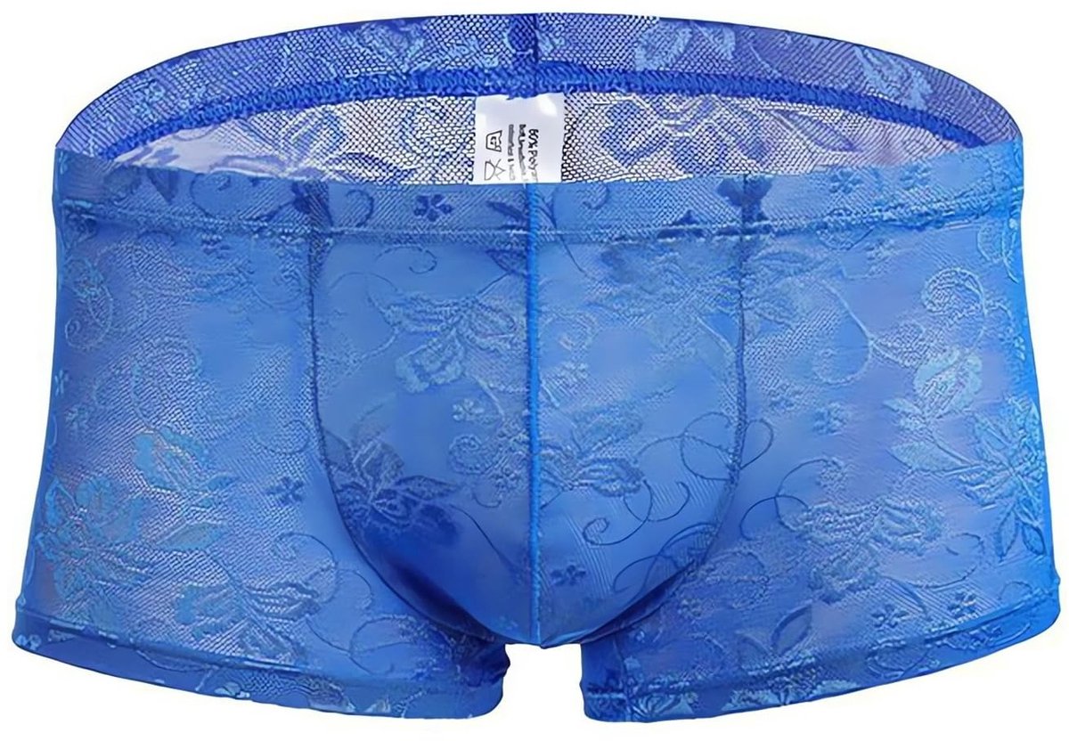 Allecto - Sexy Lace Boxer Shorts voor Mannen - Transparante Onderbroek voor Dagelijks Gebruik