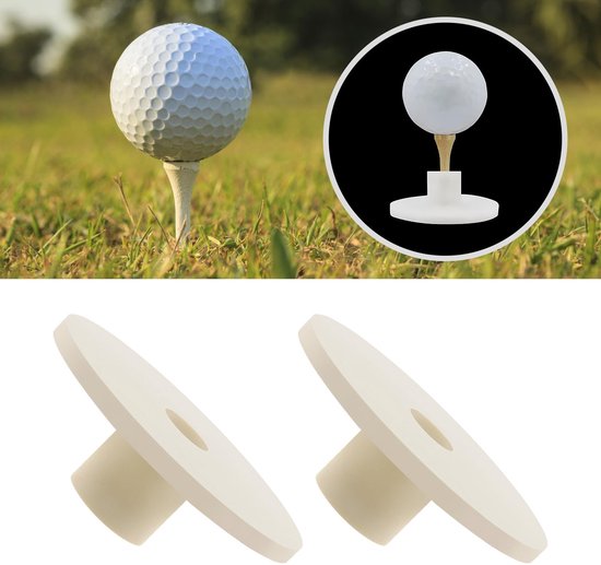 Dailygoody - Golf Rubber Tees - Off-White Golf Holders - 5 Stuks - Training - Duurzaam Golfmateriaal - Ideaal voor oefening - 56x21mm — afbeelding 4