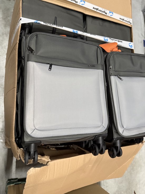 Topmove reiskoffer Cabine blauw & zwart & grijs