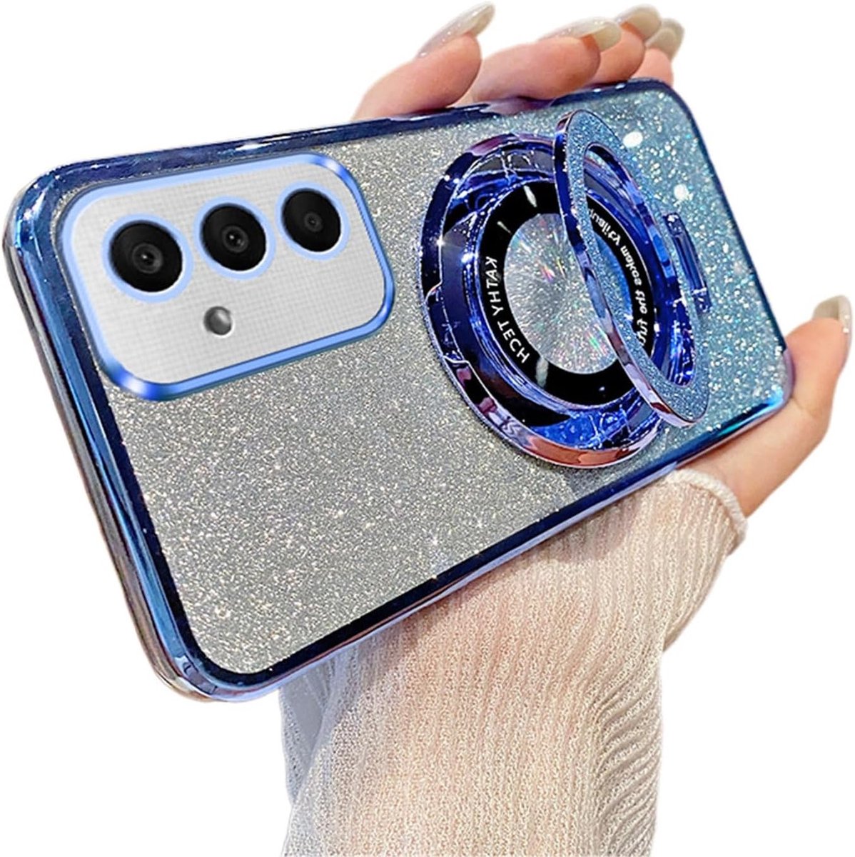 Magnetische Hoes voor Samsung Galaxy S20 met Draadloos Opladen, Transparante Achterkant, Anti-Vingerafdruk en Camera Bescherming, Slank Ontwerp en Crystal Clear Afwerking