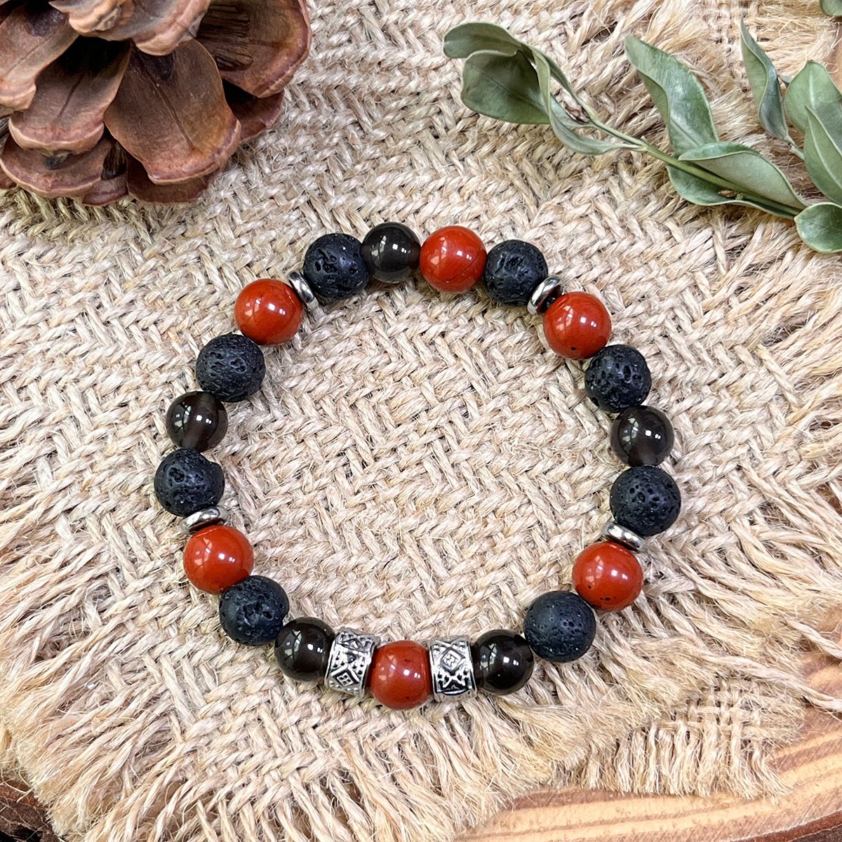 TERRA VII - NUSARAYA - Armband Edelstenen - Api Bromo - 17 cm