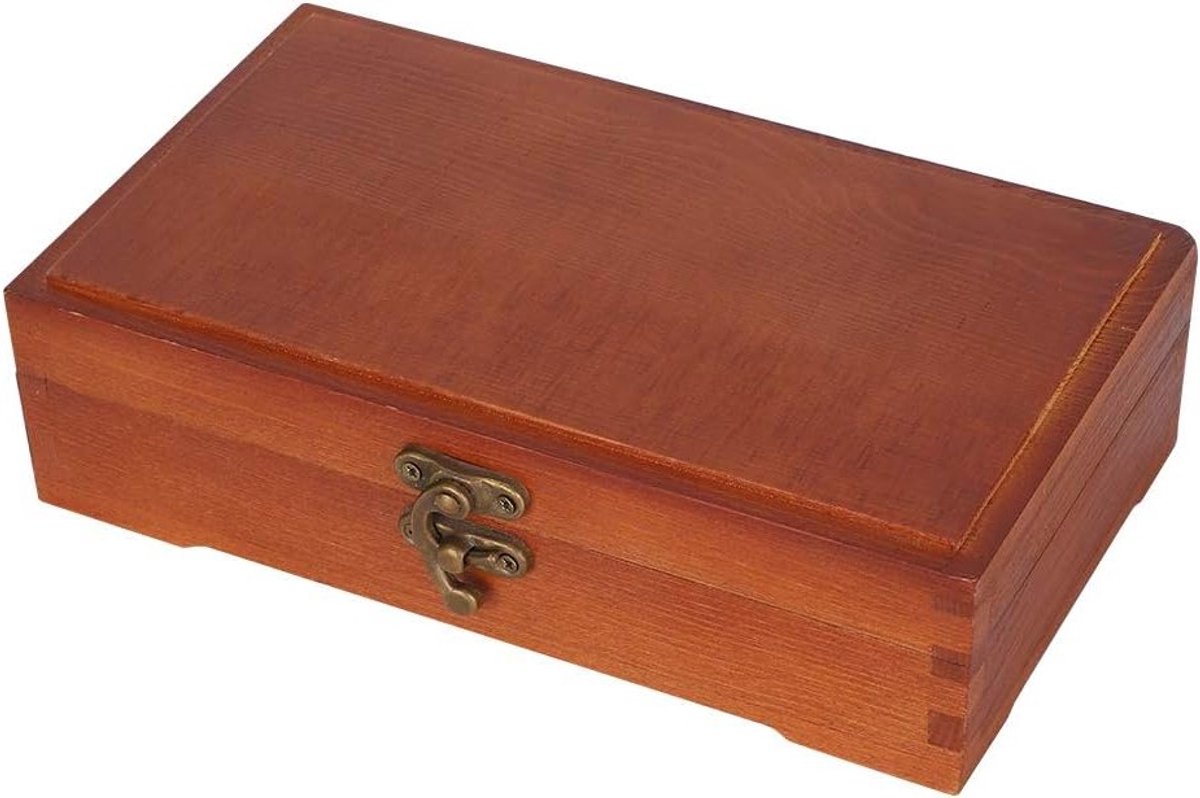Houten Pennenhouder voor Kinderen, Eenvoudige Onbehandelde Houten Tekentool met Sluiting, Ideaal voor Schoolbenodigdheden en Creatief Gebruik