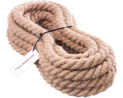Seilwerk STANKE jute touw vezel naruurlijk gedraaid tuig heppeptuigage jute touwtrekken touw dat de reling scheidt 30mm 20m
