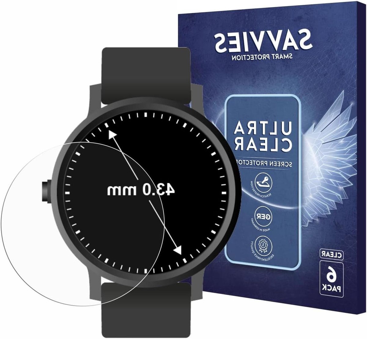 Schermbeschermers - Folies - Horloge Beschermen - Ultra Transparant - 6 Stuks - Duidelijk