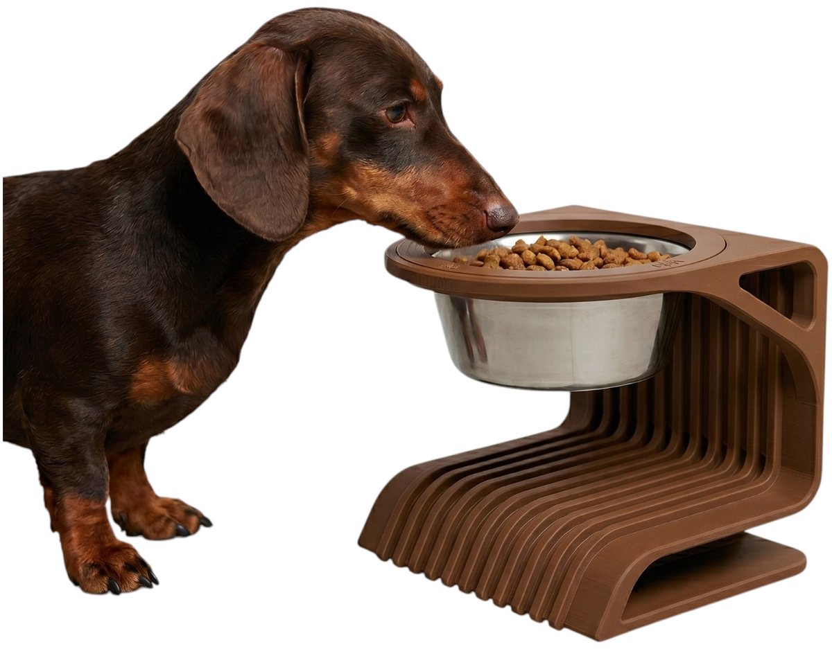 Verhoogde Voerbak Standaard – Tsunami Design – Hond & Kat – Kies je Kleur – Op Maat