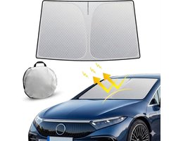 Auto Zonnescherm Voorruit 140x70 cm – Opvouwbaar Paraplu Design – UPF50+ UV Bescherming – Warmtewerend & Reflecterend – Geschikt voor Auto & SUV