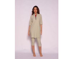 MYKINY BRAND - Ivy - Maat L - Sage groen - Semi burkini - badpak dames - Waterafstotend (valt klein)