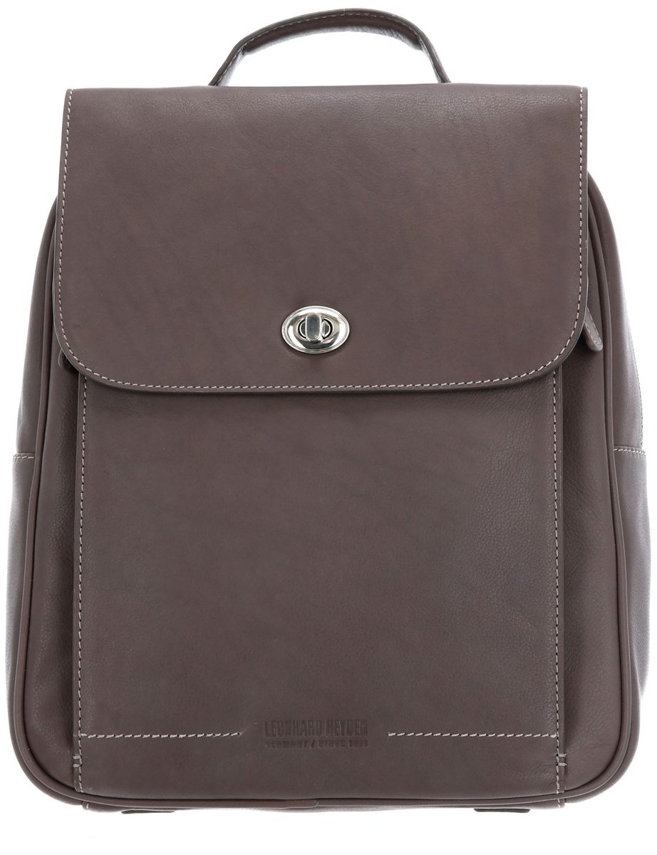 LEONHARD HEYDEN Leren vrijetijdsrugzak rugzak Nizza City Rucksack 7412 Olive / Taupe