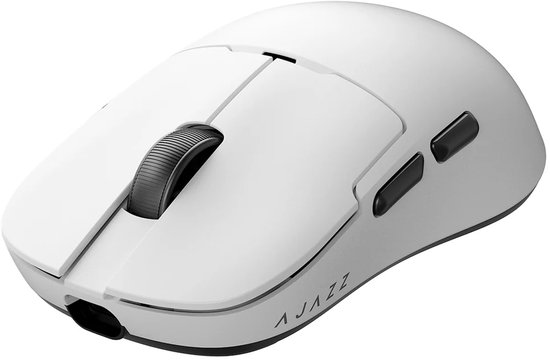 AJAZZ AJ159 Draadloze Gaming Muis – 56g Ultralicht – PAW3395 Sensor – Bluetooth & 2.4GHz – Wit