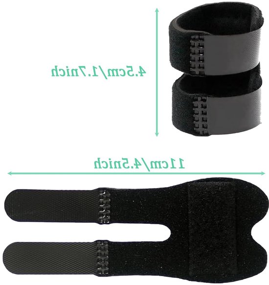 Set van 4 Vinger Splints voor Middenvinger en Duim - Ondersteuning bij Trigger Finger, Tendonitis en Artritis — afbeelding 5