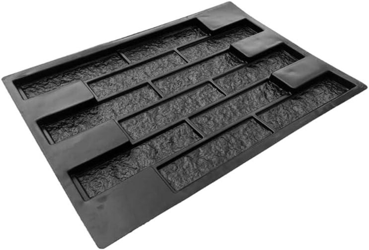 Wandelsteenmaker - Betonmal Pad - Tuin Bestraten - Herbruikbare Kunststof - 68.5 cm - Zwart