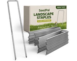 SeedPal Grondankers - Anti-Roest & Verzinkt - 100 Stuks - Aardnagels & Haringen - 150x30 mm (Ø 3 mm)