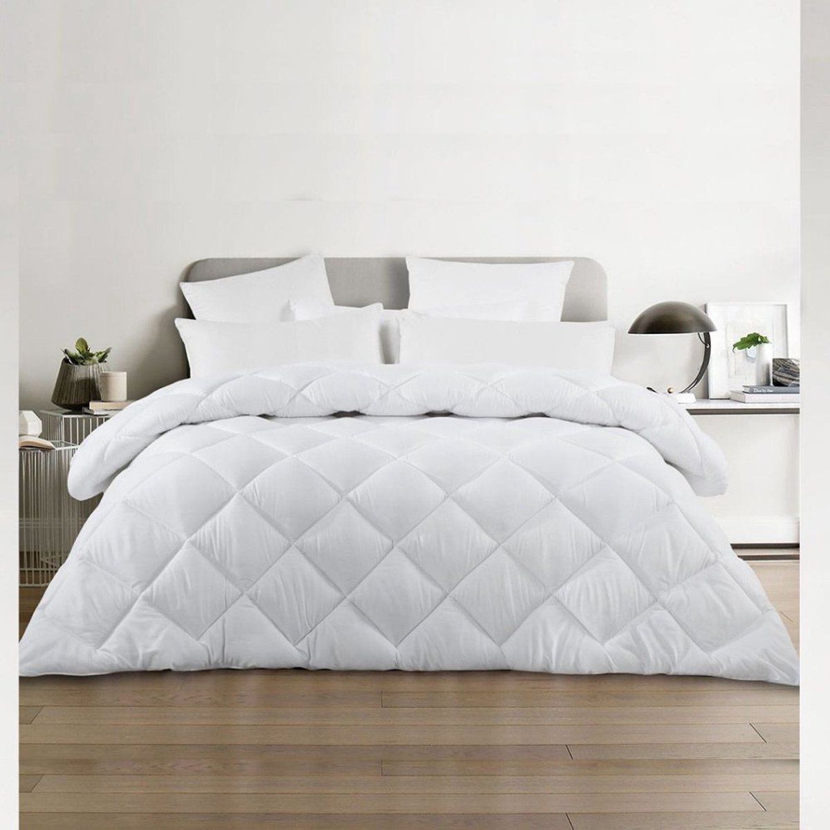 Kasteel - Litsjumeaux Dekbed 240x220 Wit | Enkel Dekbed | Anti-allergisch - Hoogwaardige Micropercal | 350 GSM