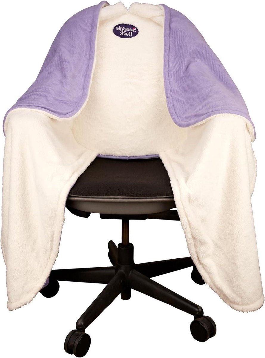 Bureaustoeldeken - Stoel omslag - Warm Blijven - Unieke Bevestiging - 60 x 18 inch - Lavendel