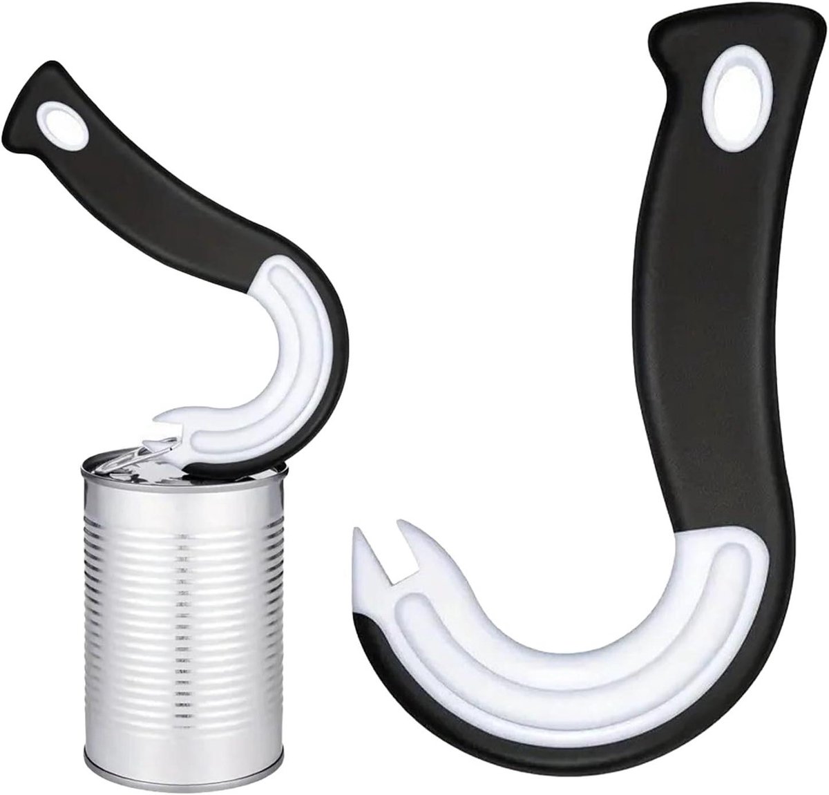 Blikopener - Ring Pull Opener - Keuken Hulp - Ergonomisch Ontwerp - 15 x 9 cm - Zwart
