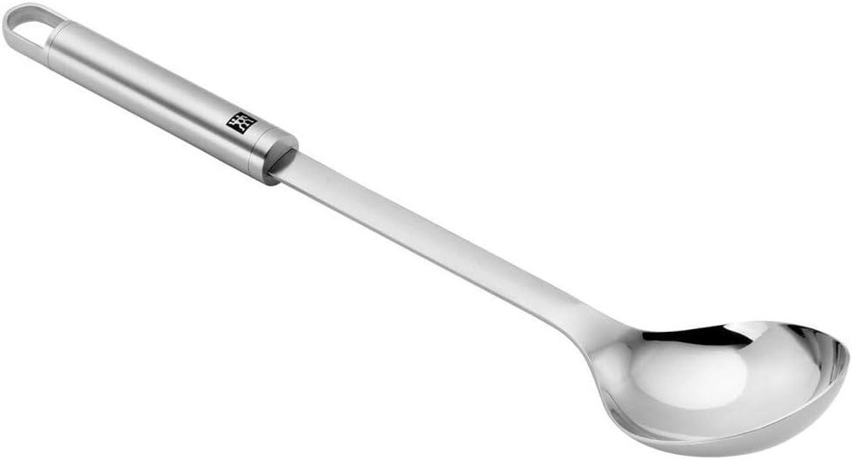 Serveerlepel - Opscheplepel Lepel - Tafel Dekken - Ergonomische Greep - 33 cm - Zilver