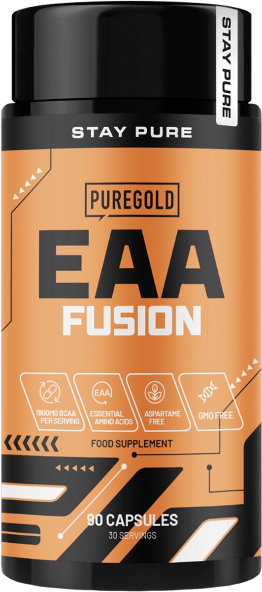 Pure Gold EAA Capsules – 9 Essentiële Aminozuren – 90 Capsules