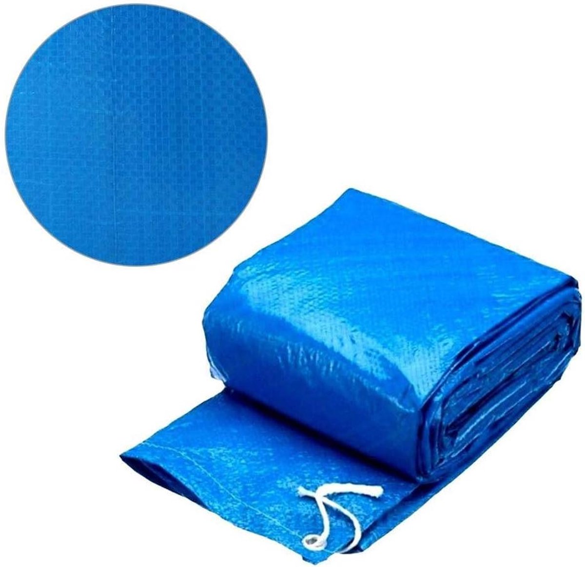 Zwembadafdekking Rond - Afdekzeil Zwembad - Zwembad Beschermen - Waterdicht Stofdicht - 305 cm - Blauw