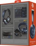 Doos van de Arctis Nova Pro Omni headset in het donkerblauw.