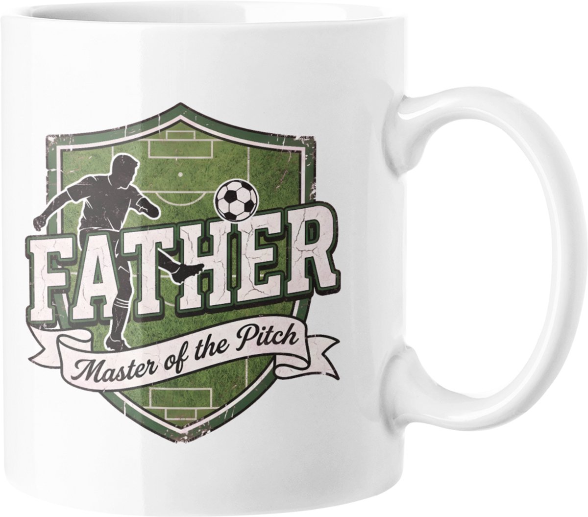 Voetbal Papa Mok - Meester van het Veld Koffiekop - Voetbal Vader Cadeau