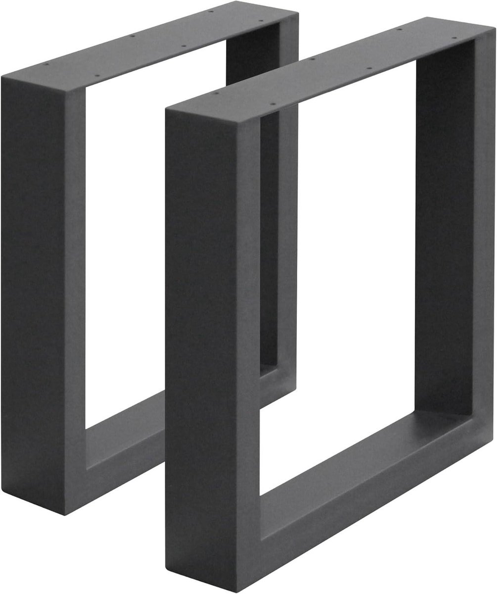 Tafelpoten Set - Onderstel Bureau - Meubels Maken - Industrieel Design - 30 x 43 cm - Donkergrijs