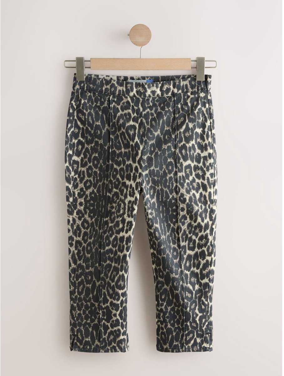 Next - Dames - Cropped capri-jeans - Dierenprint