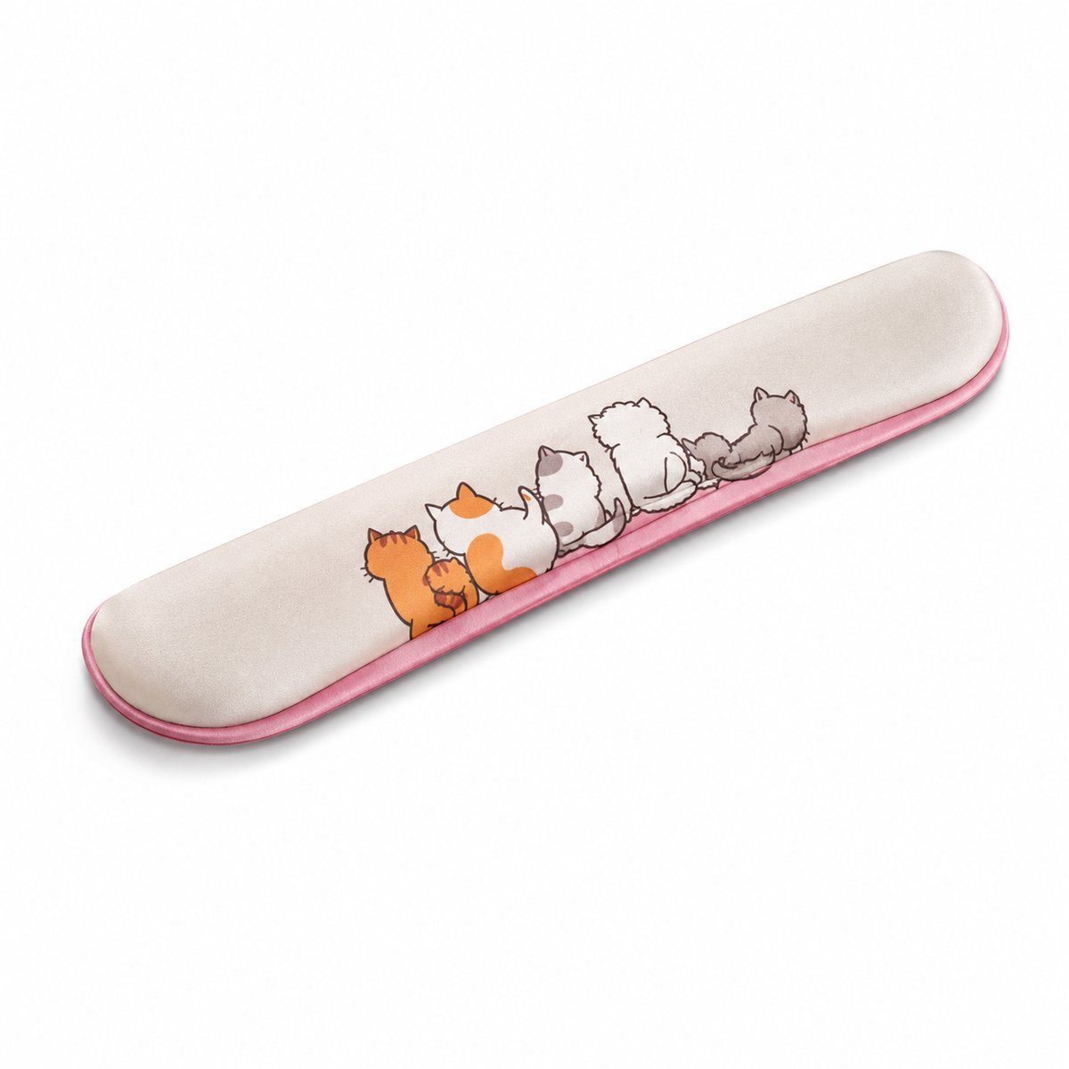 Kawaii Cat Wrist Rest – Zachte Ergonomische Polssteun voor Toetsenbord