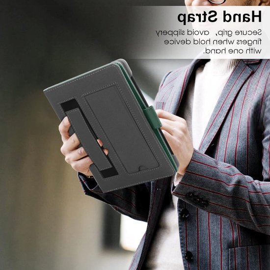 Universele Lederen Hoes voor 6-6.8" E-Readers zoals Kindle Paperwhite en Kobo Clara HD, Bescherming en Standfunctie van Universele — afbeelding 2