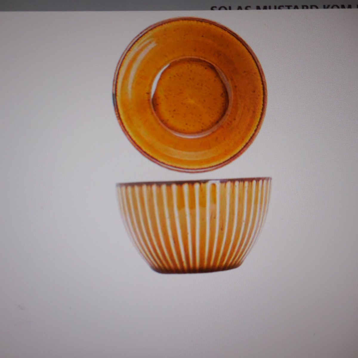 Solas Mustard Kom D10xh6cm