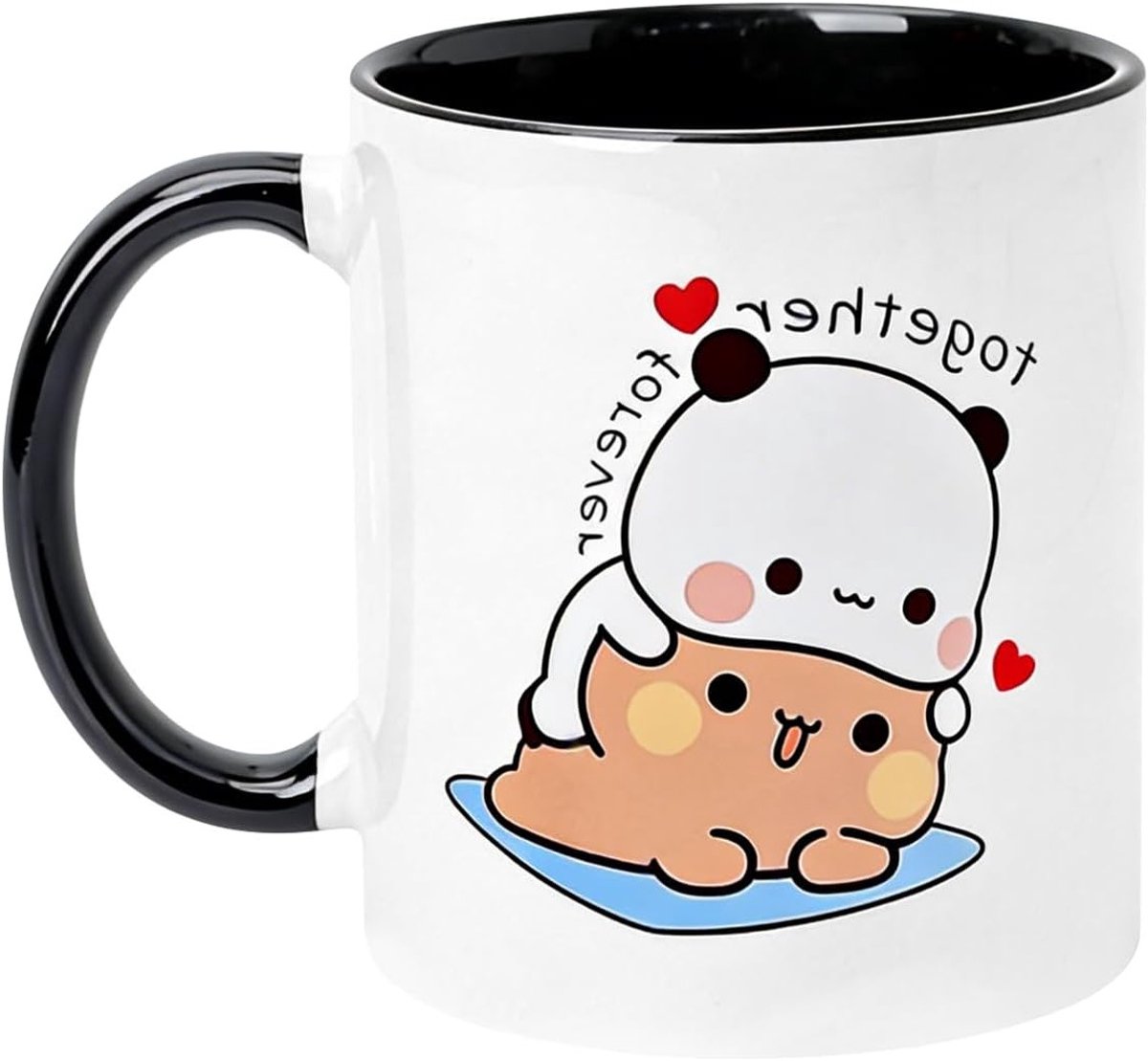 Aesthetic Keramische Mok 330ml, Schattige Mokken voor Thee en Koffie, Grappige Beren en Panda Ontwerpen, Perfect als Cadeau voor Koffieliefhebbers en Theedrinkers