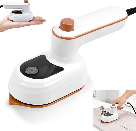 Mini stoomstrijkijzer, opvouwbaar reisstrijkijzer, lichtgewicht compact model. Snelle opwarming, geschikt voor droog en nat strijken, perfect voor op reis