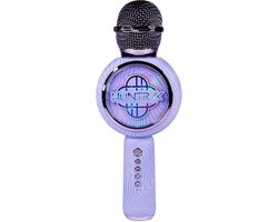 KPop Demon Hunters - Huntr/x - Logo - draadloze karaoke microfoon voor kinderen - oplichtend LED display - speaker - stemvervorming