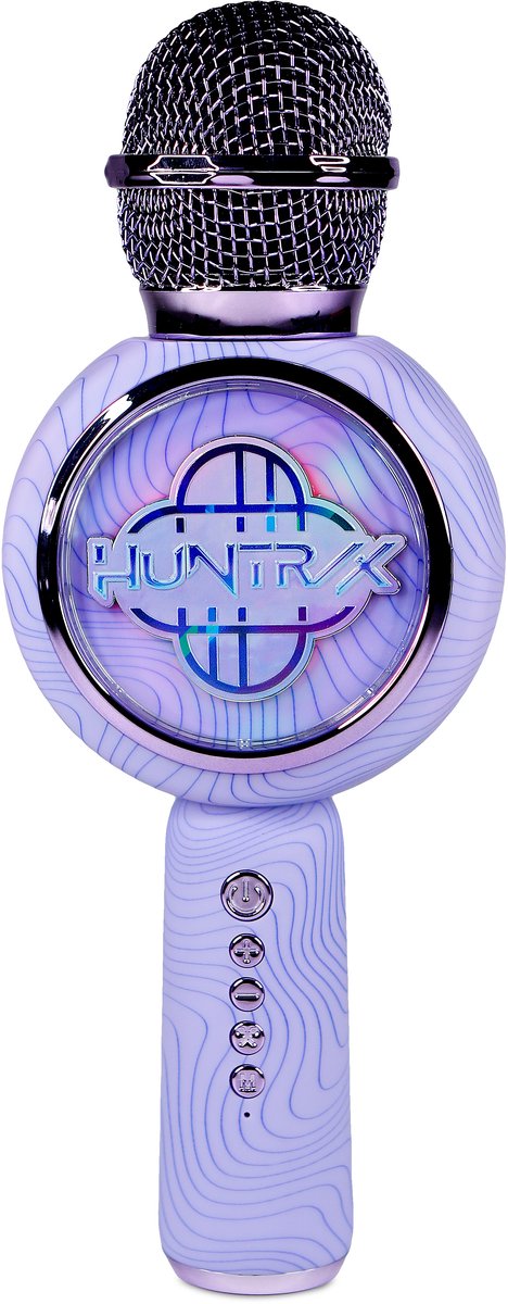 KPop Demon Hunters - Huntr/x - Logo - draadloze karaoke microfoon voor kinderen - oplichtend LED display - speaker - stemvervorming